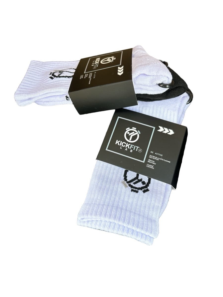 Kickfitlab Performance Socks - 2-Pack (Black & White)